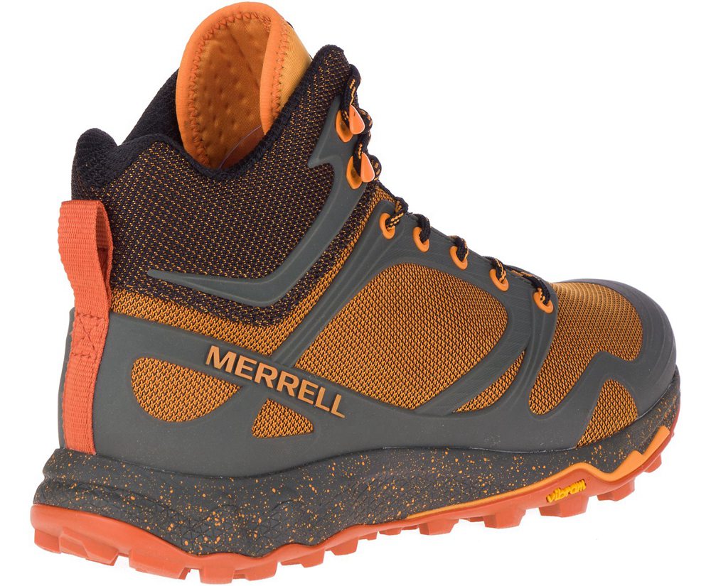 Merrell Hiking Boots Orange - Altalight Knit Mid - Mens 76UROCSPB